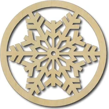 Vánoční ozdoba Pelisport Podtácek dřevěný 15 ø 8,5 cm