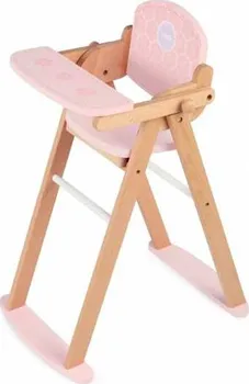 Doplněk pro panenku Tidlo Dřevěná židlička na krmení