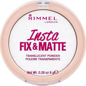 Pudr Rimmel London Insta Fix & Matte Translucent Powder 8 g 001 Translucent