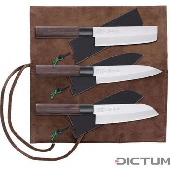 Pracovní nůž Japonské nože 719726 - Saku Hocho with Sheath, 3-Piece Set