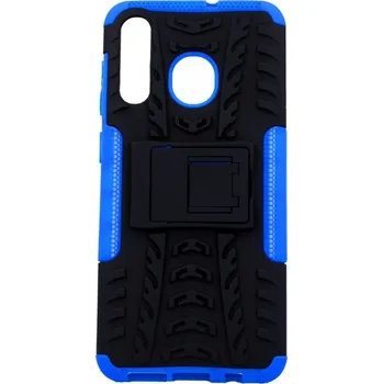 Pouzdro na mobilní telefon Kryt Samsung A30s se stojánkem modrý (obal neboli pouzdro Samsung A30s)
