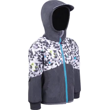 Chlapecká bunda UNUO Street Metricon Boy Fleece Softshell Jacket Melange Anthracite