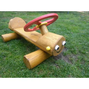 Zahradní lavice Hravá lavička Auto Malé z akátu