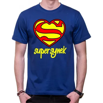 Pánské tričko Tričko Supersynek, Barva látky tyrkysová modrá, Střih Pánsky/UNISEX, Velikost M