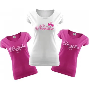 Pánské tričko Trička pro družičky a nevěstu, Barva látky růžová , Variant Tričko (Družička), Velikost S