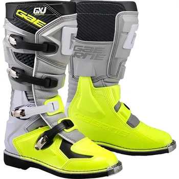 Moto obuv Dětské motokrosové boty Gaerne GX-J šedá/žlutá fluo