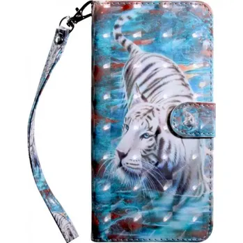 Pouzdro na mobilní telefon Flipové pouzdro tygr pro Xiaomi Redmi 6A - modré