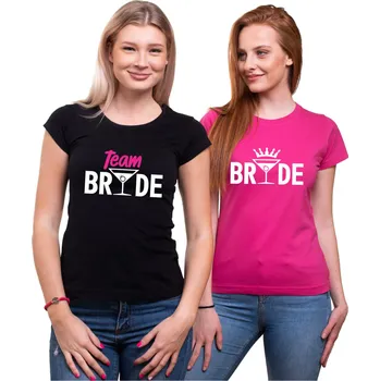 Pánská móda Trička Team Bride - Rozlúčková párty, Barva látky Limetková zelená, Variant Tričko (Bride), Velikost XXL