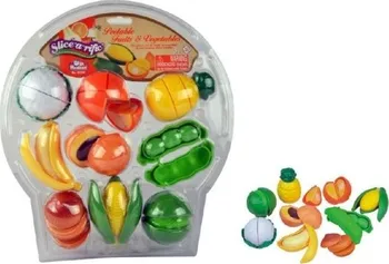 Dětská kuchyňka Teddies Krájecí ovoce a zelenina plast 28 ks