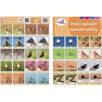 Pexeso Pexeso - naši PTÁČCI ZPĚVÁČCI