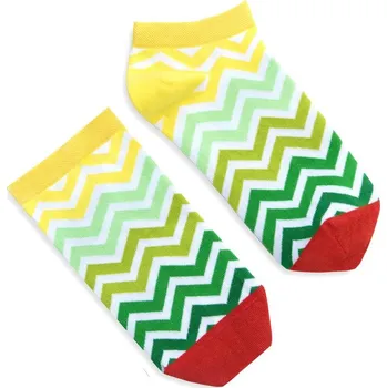 Pánské ponožky Ponožky - Green stripes (kotníkové), Střih Pánsky/UNISEX, Velikost 42-46