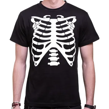 Pánské tričko Tričko - Skelet, Barva látky tyrkysová modrá, Střih Pánsky/UNISEX, Velikost M