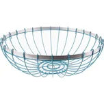 Secret de Gourmet Modrá kovová mísa na ovoce se stříbrným rámem 30cm 145789E