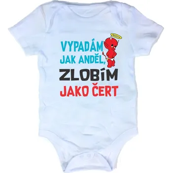 Dětské body - ČERT!, Velikost 18-24 měsiců (86-93cm)