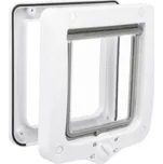 Trixie Průchozí dvířka pro kočku 4-cestná bílá 20x22 cm