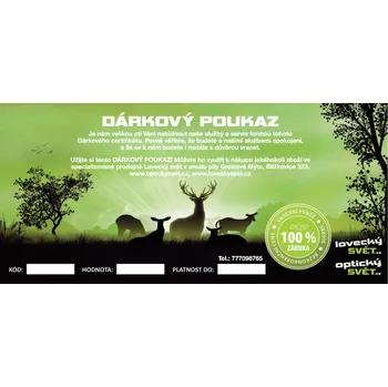 Dárkový potravinový koš Loveckysvet.cz Dárkový poukaz v hodnotě 5000,-Kč