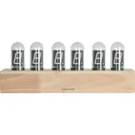 Present time Přírodní dubové stolní hodiny Alpha