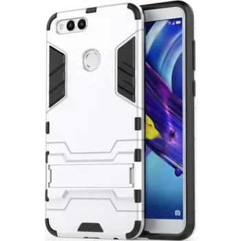 Pouzdro na mobilní telefon Super odolný kryt se stojánkem pro Honor 7X - bílý