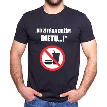 Pánské tričko Tričko - Od zítřka držím dietu, Barva látky růžová , Střih Dámsky, Velikost XL