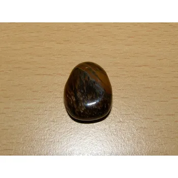 Drahý kámen Tygří oko - Přívěsek - tromlovaný kámen vrtaný - kpt5