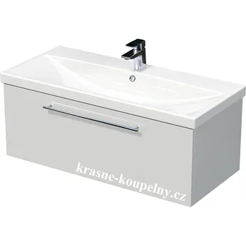 Koupelnový nábytek Intedoor skříňka s umyvadlem, 1 zásuvka, Box Elite 100 1Z Varianta: 81 Hacienda černá + doprava zdarma + při platbě převodem sleva