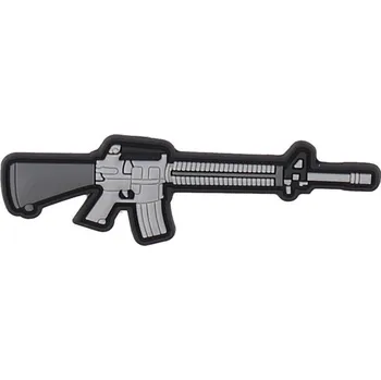 Nášivka 101 INC PVC 3D nášivka "M16" - šedá