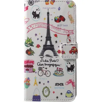Pouzdro na mobilní telefon Flipové pouzdro Paříž pro Huawei P20 Pro - bílé