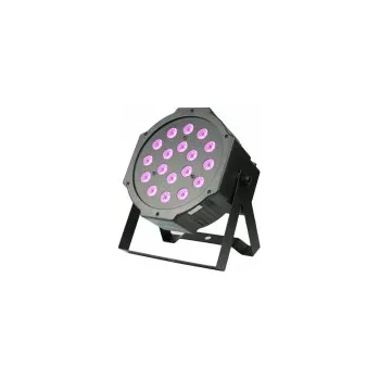 Osvětlovací technika UV LED flat PAR reflektor 18x 2 W, DMX