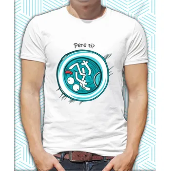 Pánské tričko Tričko - Pere ti? (Pecka), Barva látky tyrkysová modrá, Střih Pánsky/UNISEX, Velikost --VYBERTE VELIKOST--