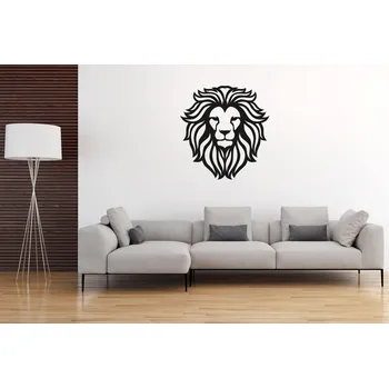 Samolepící dekorace Lepy.cz Samolepka na zeď Lev Velikost (šířka x výška): 30x31cm, Barevná varianta: Ledová modrá