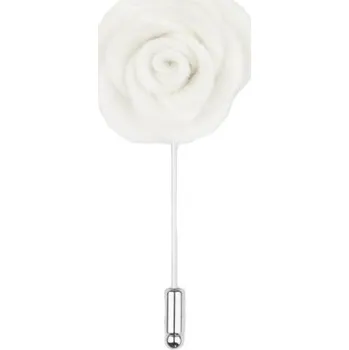 Brož Bubibubi Bílá květina do klopy