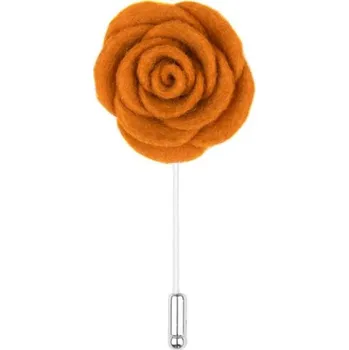 Brož Bubibubi Oranžová květina do klopy