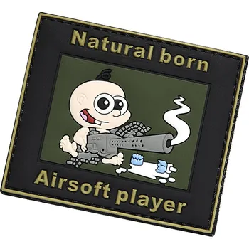Nášivka 101 INC PVC 3D nášivka "Natural born" - zelená