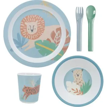 dětská jídelní sada Dětský jídelní set Wildlife Eucalyptus