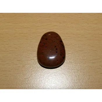 Drahý kámen Obsidián mahagonový - Přívěsek - tromlovaný kámen vrtaný - kpt35