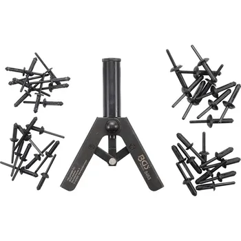 Nýtovací pistole Nýtovací kleště na umělohmotné nýty + 40ks nýtů 5,0 - 6,3 mm