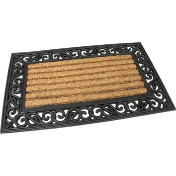 Rohožka Gumová kokosová vstupní rohož Stripes - Deco - 75 x 45 x 2,1 cm