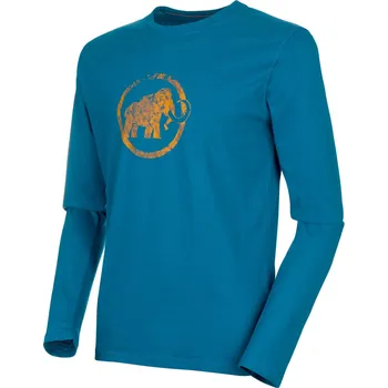 Mammut Logo Longsleeve Men Sapphire Pánské tričko Mammut Logo Longsleeve Men Sapphire