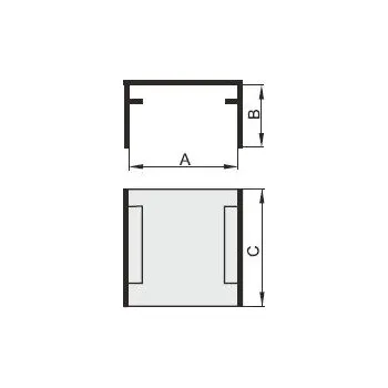 Podlahová lišta Polyprofil LV 17x17 spojka