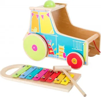 Hudební nástroj pro děti Legler Traktor s xylofonem