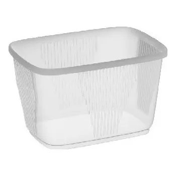 Jednorázové nádobí Miska plastová 300 ml, hranatá, čirá, 100 ks