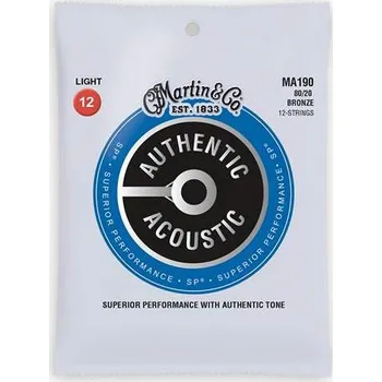Příslušenství pro strunný nástroj Martin MA 190 struny pro 12 str. akustickou kytaru