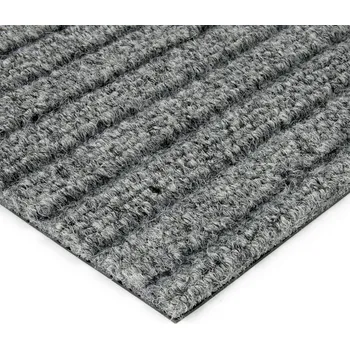Koberec Šedá kobercová vnitřní čistící zóna Shakira - 50 x 100 x 1,6 cm