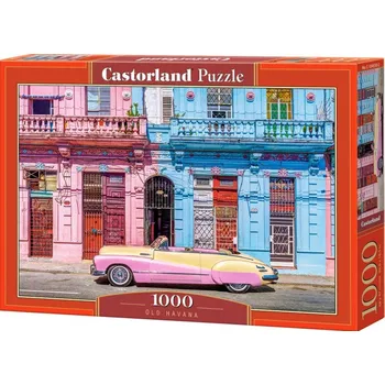 Puzzle Castorland Stará Havana růžový kabriolet 1000 dílků