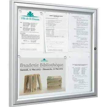 Kancelářský nábytek Vitincom Exteriérová vitrína Tradition - v.40x55 cm Barva: stříbrná