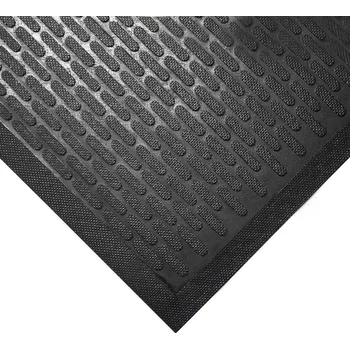 Rohožka Černá gumová protiskluzová průmyslová rohož - 85 x 75 x 0,6 cm