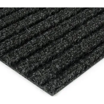 Černá kobercová čistící zóna Shakira - 50 x 200 x 1,6 cm