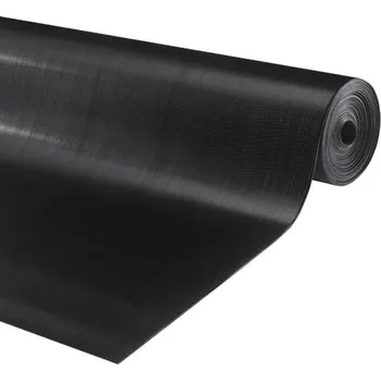 Rohožka Černá průmyslová protiskluzová podlahová guma FLOMA Alfa - 10 m x 120 cm x 0,3 cm