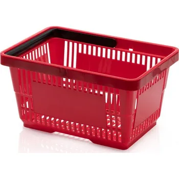 Nákupní košík Košík nákupní 1 držadlo červený
