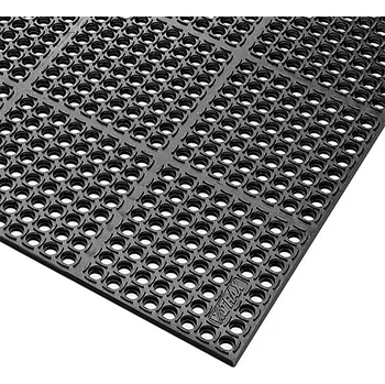 Rohožka Černá extra odolná olejivzdorná modulová rohož (100% nitrilová pryž) Safety Stance - 150 x 90 x 2,2 cm